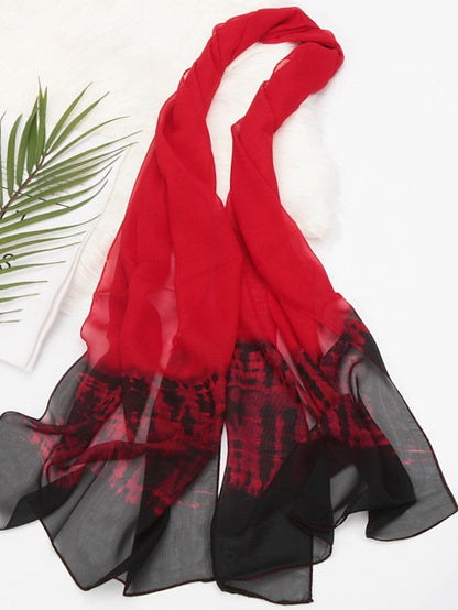 New Fashion Spring Summer Women Gradient Color Beach Scarf Shawls Female Wraps Sunscreen Hijab for Women