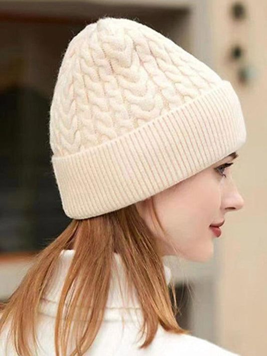 Hat Beanie / Slouchy Pink Yellow Wine Outdoor Home Daily Knit Pure Color Portable Windproof Comfort for Women