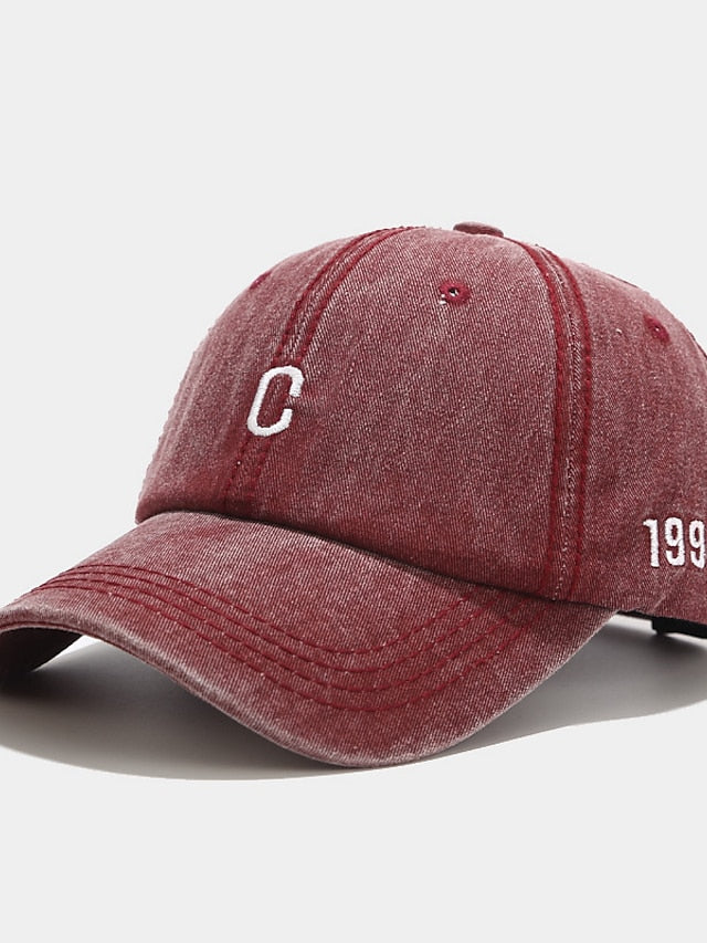 1pcs Embroidery Plain Baseball Hats Washed Cotton Cap For Men Women Adjustable Snapback Caps Baseball Cap Letter Dad Hat for Women