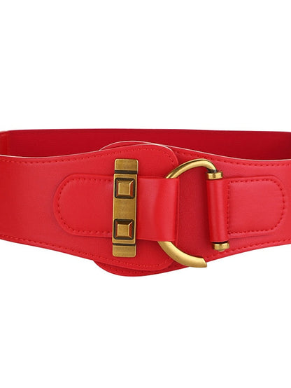 Wide Belt Party Wedding Street Daily Black Brown Belt Solid Color Fall Winter Spring Summer Club for Women