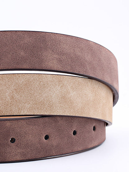 Unisex PU Buckle Belt PU Leather Prong Buckle Plain Casual Classic Party Daily White Black Pink Red for Women