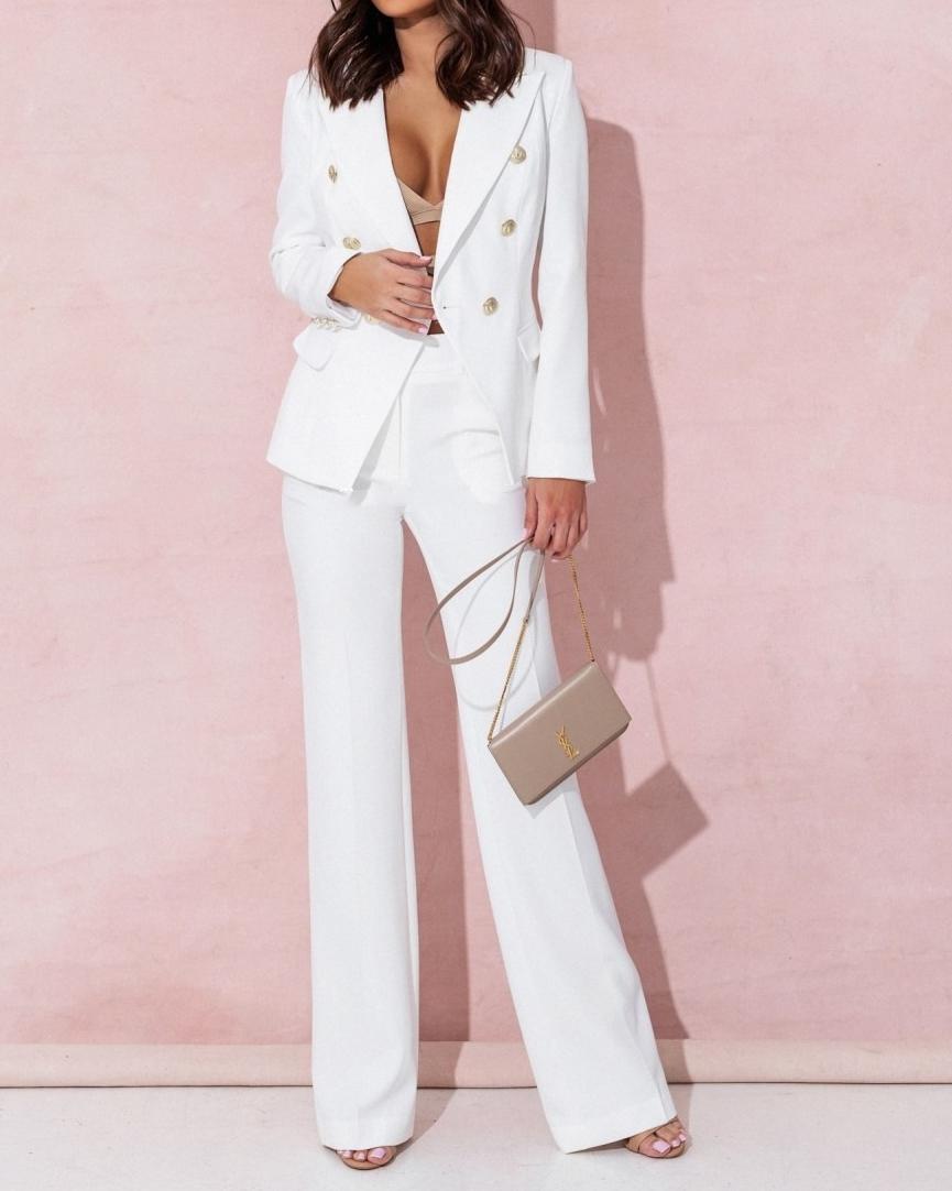 Double-Breasted Trouser Suit