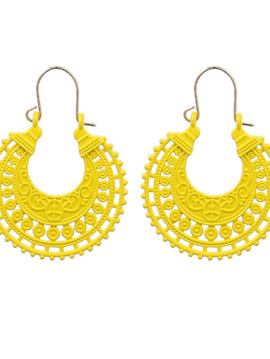 Earrings Chic & Modern Party Moon Earring / Yellow / Red / Green / Fall / Winter for Women