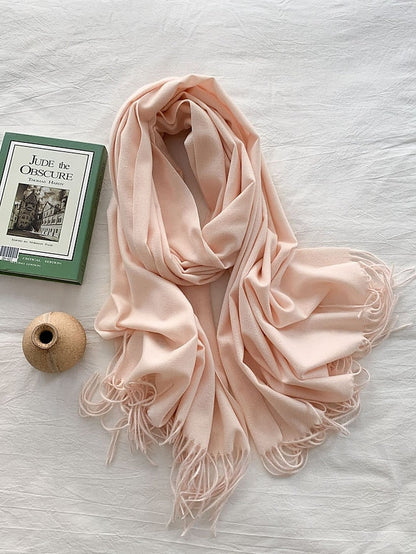 Shawls & Wraps Party Black Scarf Pure Color / Basic / Green / Khaki / Fall / Winter for Women