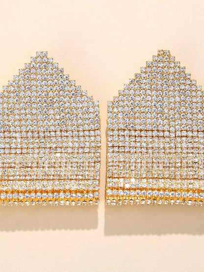 Earrings Long Believe Forever Imitation Diamond Earrings Jewelry Silver / Rose Gold / Gold For Wedding Party Holiday Prom for Women