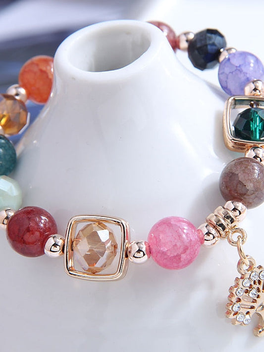 Bead Bracelet Fancy life Tree Cute Plastic Bracelet Jewelry Rainbow For Office Daily Holiday Date for Women