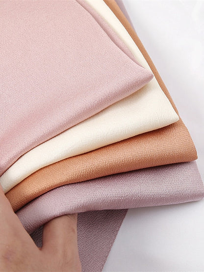 Crinkle Satin Hijab for Muslim Women Crepe Plain Shawl Wrinkle Solid Long Turban Islam Headscarf Solid Color Head Wrap Fashion for Women