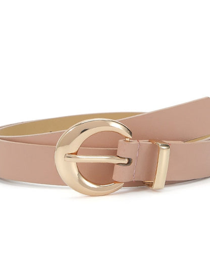 Unisex PU Buckle Belt PU Leather Metal Bucke Plain Casual Classic Party Daily White Black Pink Red for Women