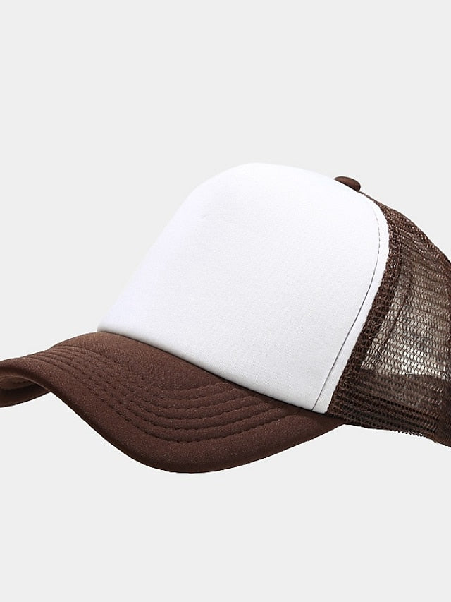 1pcs Unisex Cap Casual Plain Mesh Baseball Cap Adjustable Snapback Hats For Women Men Hip Hop Trucker Cap Streetwear Dad Hat for Women