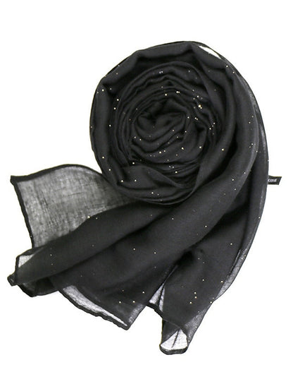 1pc Plain Glitter Scarf Hijabs Balinese Cotton Islam Women Muslim Wrap Shawl Casual Long thin Head Scarf Arab Ethnic Headwear for Women