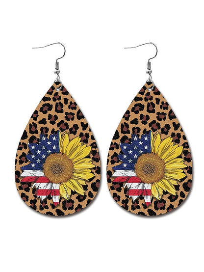 Earrings Fashion Outdoor National Flag Earring for Women