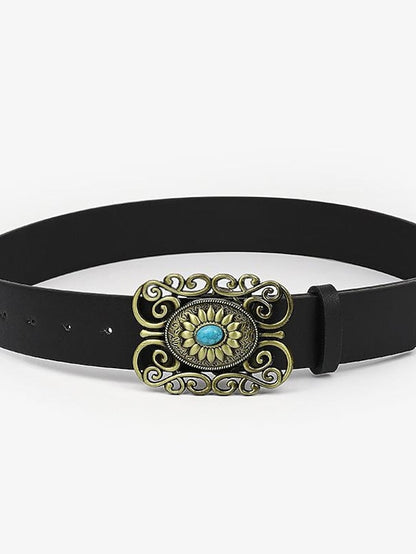 PU Buckle Belt PU Leather Metal Bucke Engraved Classic Wedding Party 1138-7 1138-5 1138 1138-1 for Women
