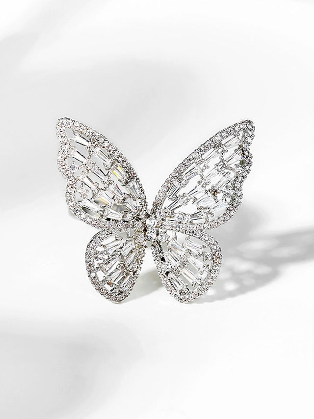 Rings Elegant Wedding Butterfly Ring / Silver / Fall / Winter / Spring / Summer for Women