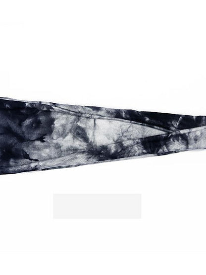 1PC Girls' Headbands Headband For Outdoor Fabric Tie dye green Tie Dye Purple Tie Dye Yellow for Women