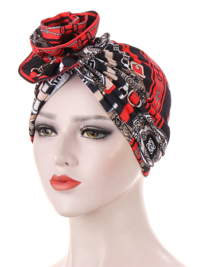 Turban Office Daily Flower / Plants Polyester Boho Cute 1 pcs for Women