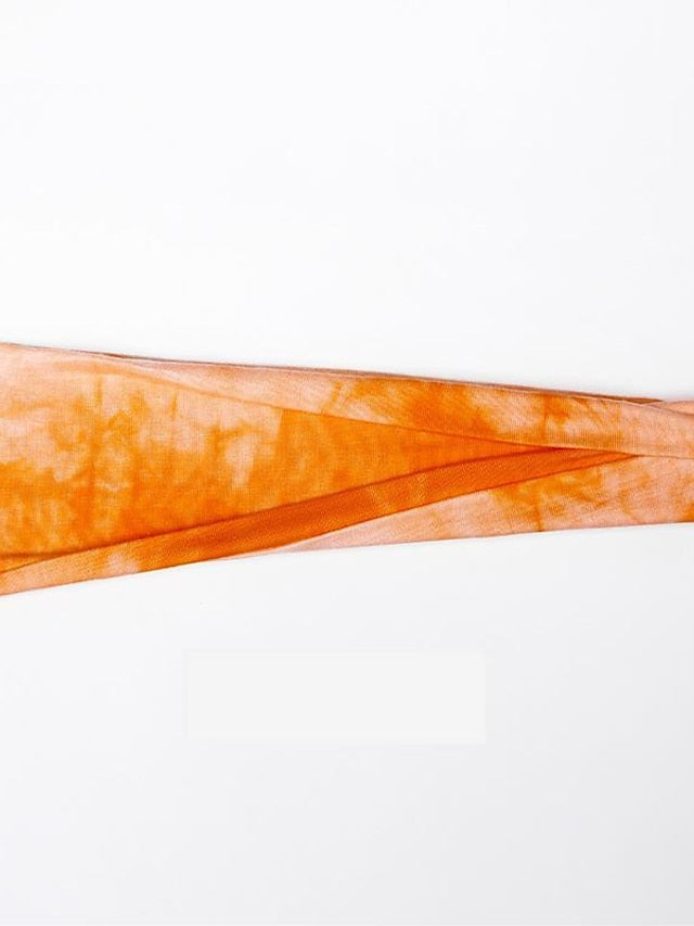 1PC Girls' Headbands Headband For Outdoor Fabric Tie dye green Tie Dye Purple Tie Dye Yellow for Women