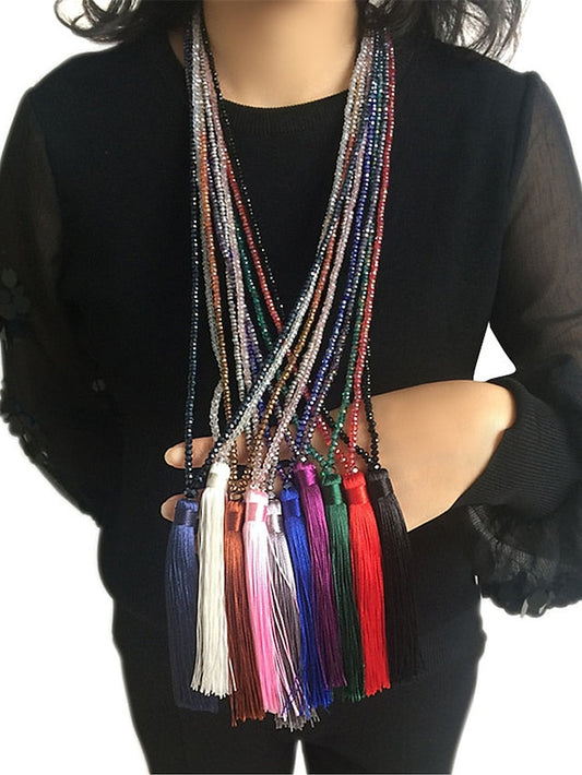 1pc Pendant Necklace Necklace For Glass Long Spike / Y Necklace / Long Necklace for Women