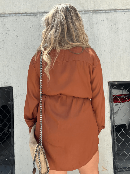Olwen - Camisa larga y pantalón corto - Estilo chic y moderno - Ideal para verano