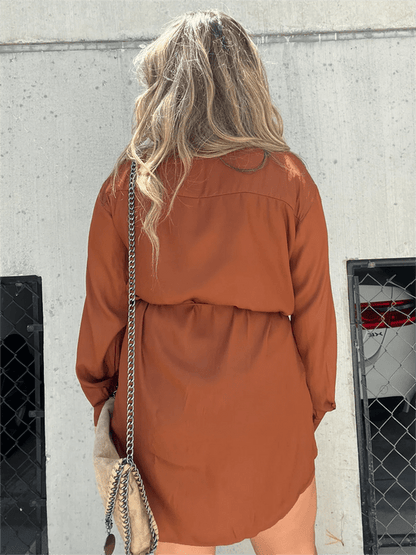 Olwen - Camisa larga y pantalón corto - Estilo chic y moderno - Ideal para verano