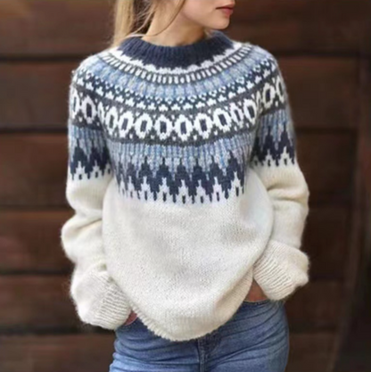 Wilma - Suéter con estampado retro - Casual - Estampado único - Ideal para otoño/invierno