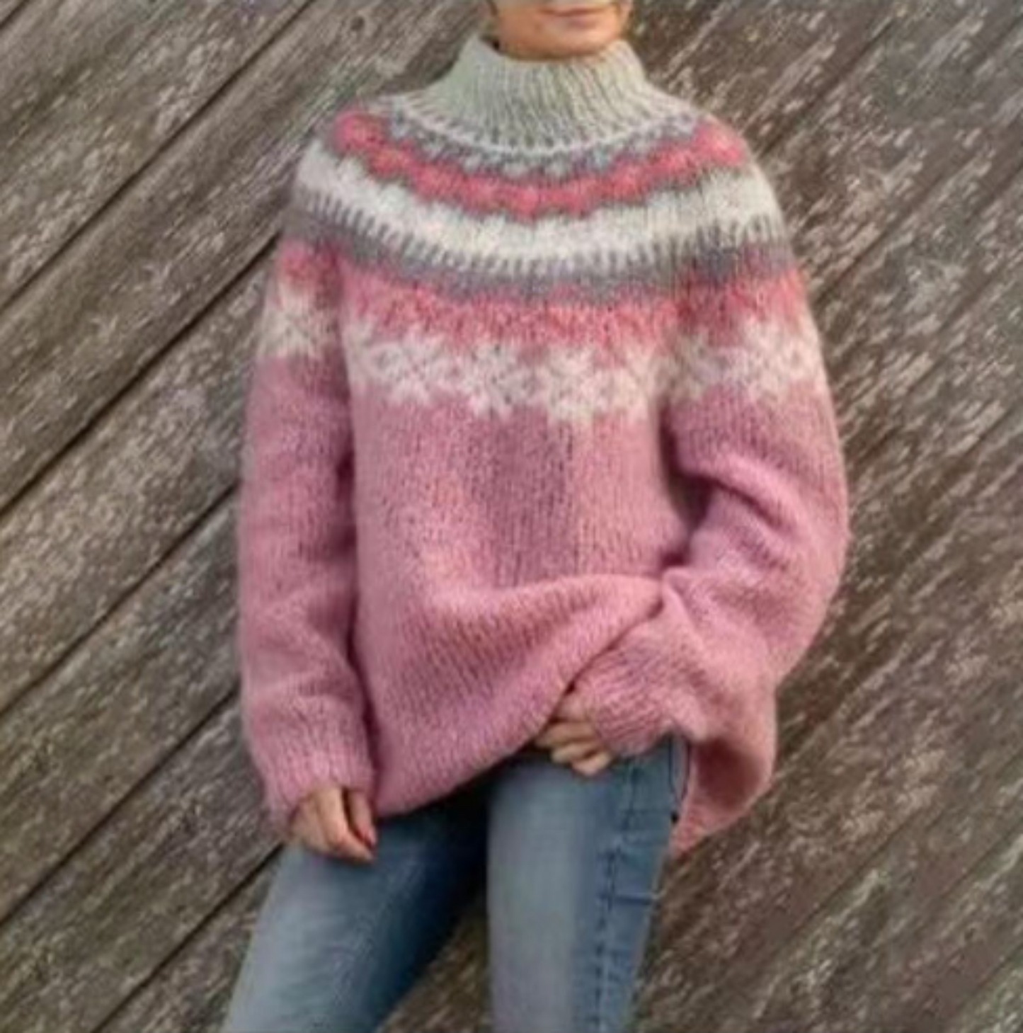 Wilma - Suéter con estampado retro - Casual - Estampado único - Ideal para otoño/invierno