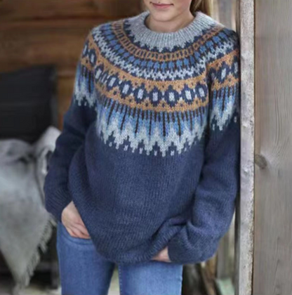 Wilma - Suéter con estampado retro - Casual - Estampado único - Ideal para otoño/invierno
