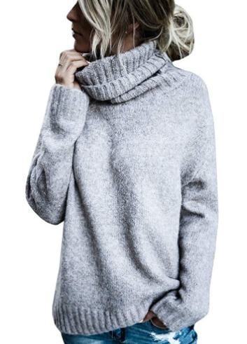 Suéter de cuello alto de cachemira de moda para mujer | Ideal para otoño/invierno
