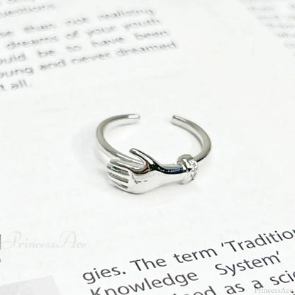 Imaginative Pair Handclasp Macabre Band