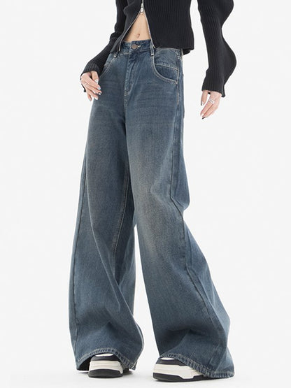 Classic Blue Wash Baggy Boyfriend Jeans