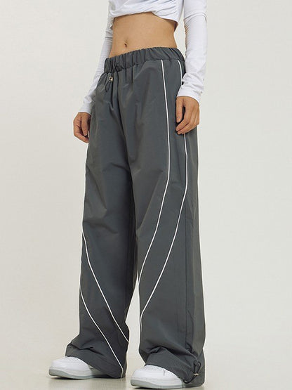 Vintage Piping Detail Baggy Sweatpants