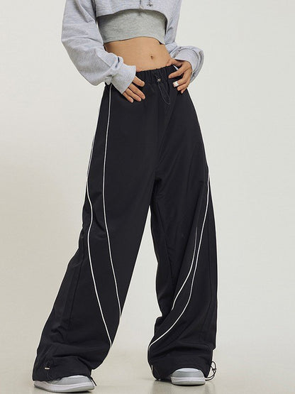 Vintage Piping Detail Baggy Sweatpants