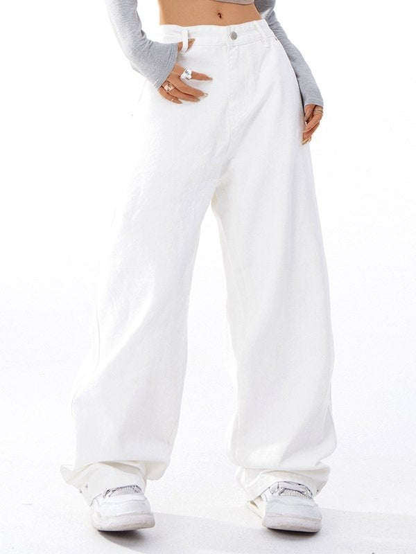 Basic Straight Leg Denim Jeans