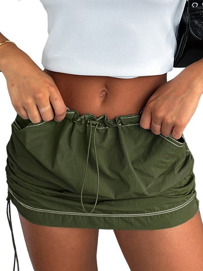 Casual Drawstring Work Dress
