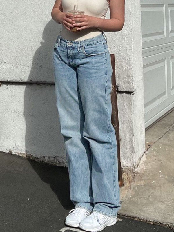 Mid Wash Classic Boyfriend Jeans