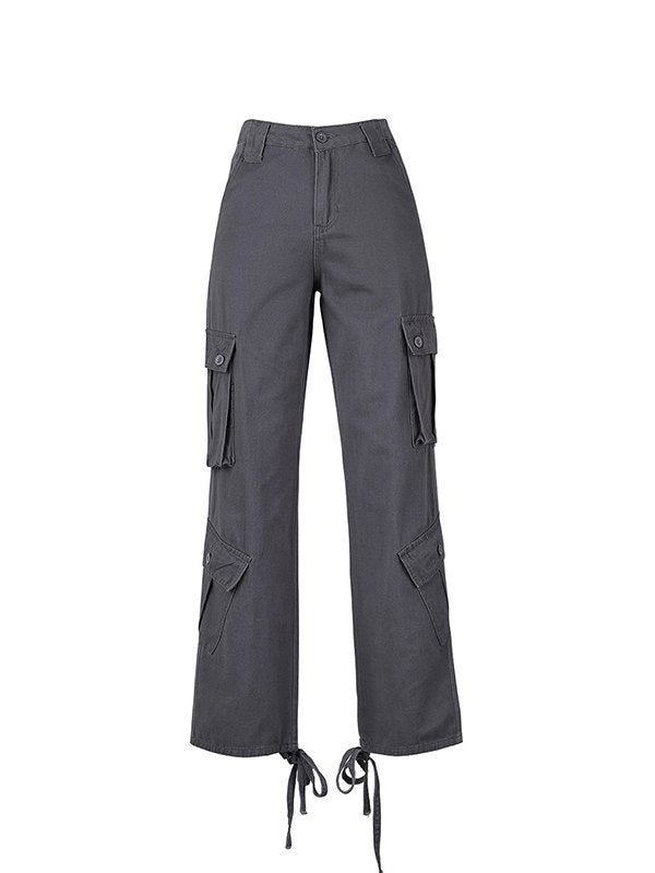 Straight Leg Vintage Y2K Cargo Jeans