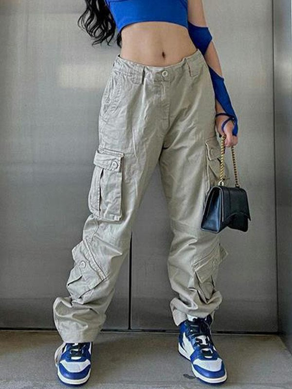 Straight Leg Vintage Y2K Cargo Jeans