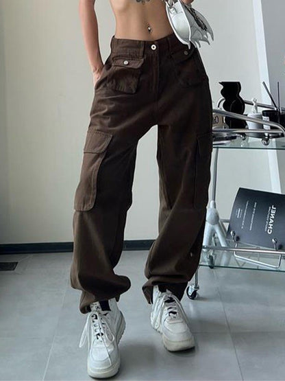 Patch Pocket Baggy Cargo Jeans