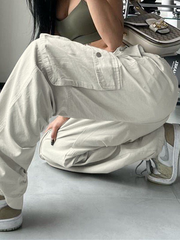 Patch Pocket Baggy Cargo Jeans