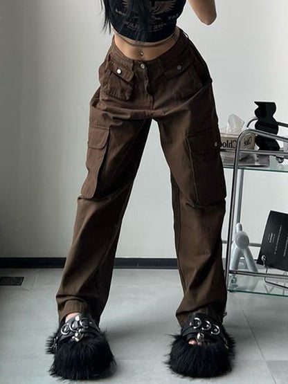 Patch Pocket Baggy Cargo Jeans