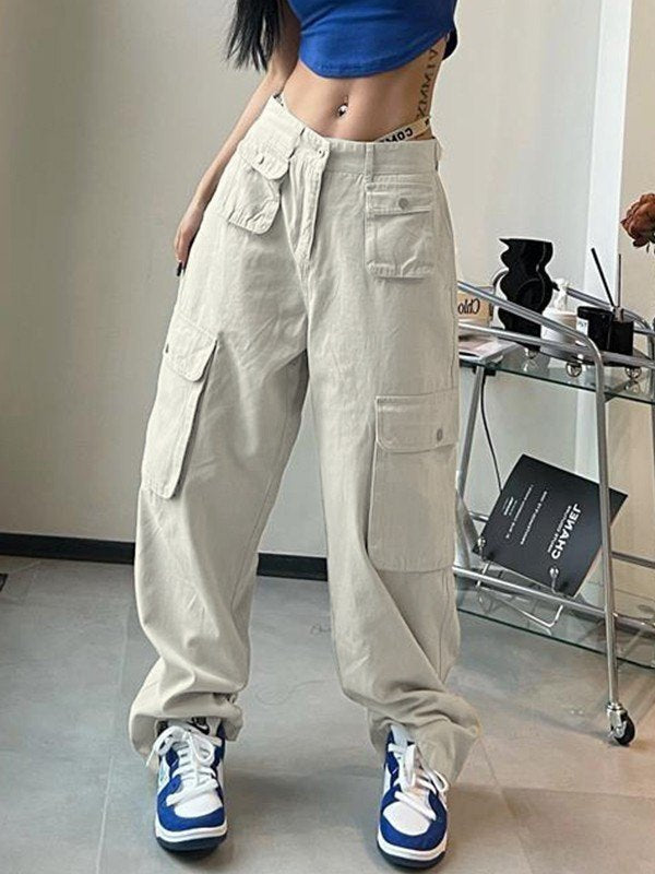 Patch Pocket Baggy Cargo Jeans