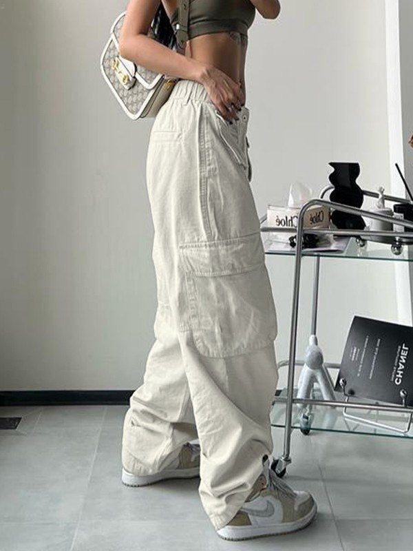 Patch Pocket Baggy Cargo Jeans