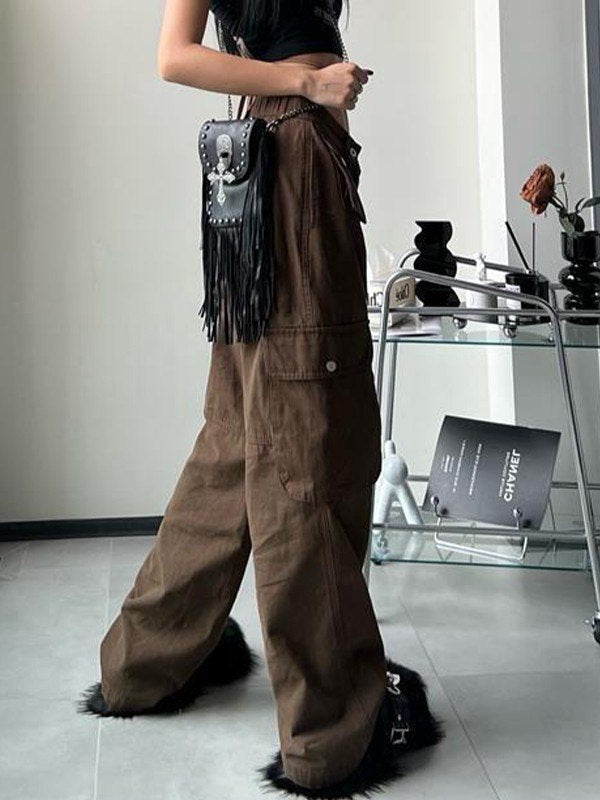 Patch Pocket Baggy Cargo Jeans