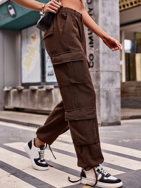 Multi Pockets Baggy Cargo Jeans