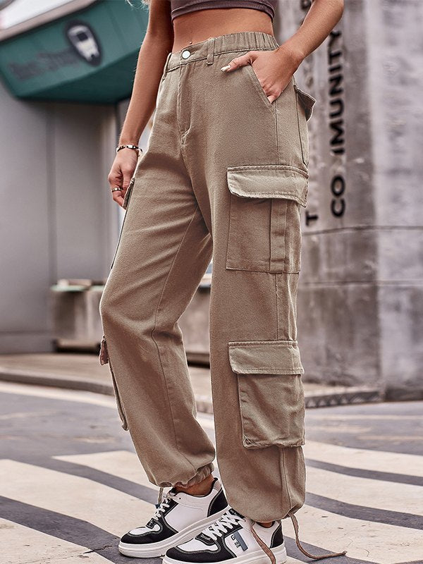 Multi Pockets Baggy Cargo Jeans