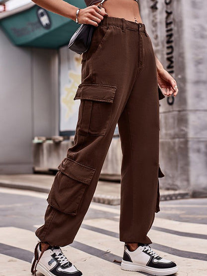 Multi Pockets Baggy Cargo Jeans