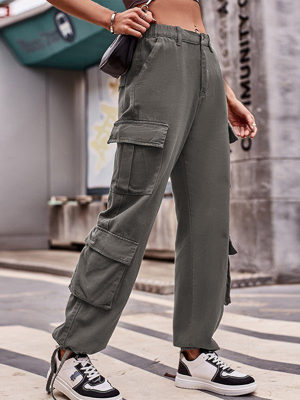 Multi Pockets Baggy Cargo Jeans