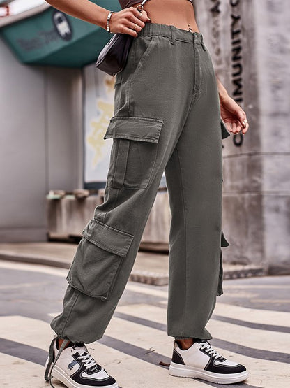 Multi Pockets Baggy Cargo Jeans