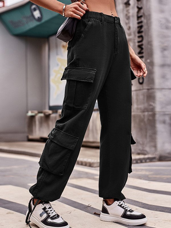 Multi Pockets Baggy Cargo Jeans
