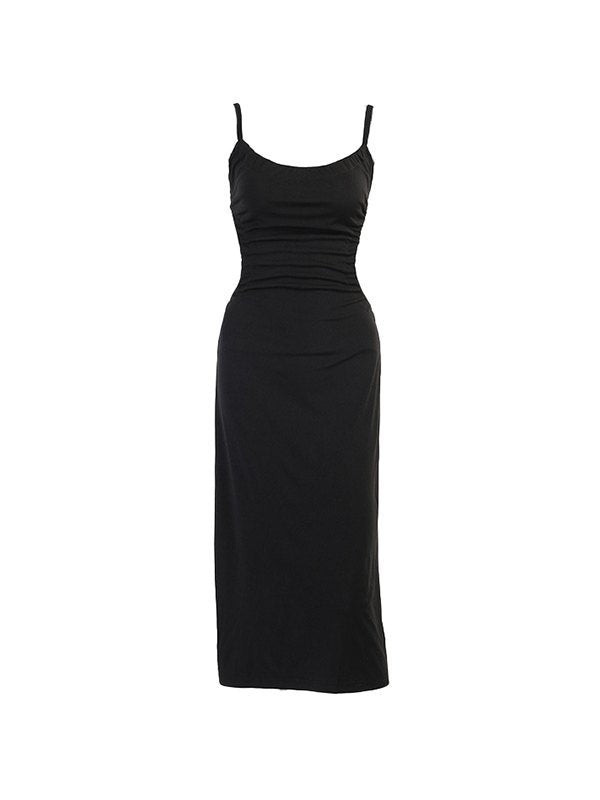 Knit Square Neck Slip Maxi Dresses