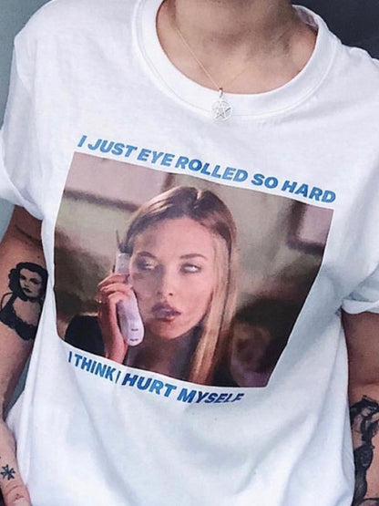 Emo Grunge Printed Oversized Tee